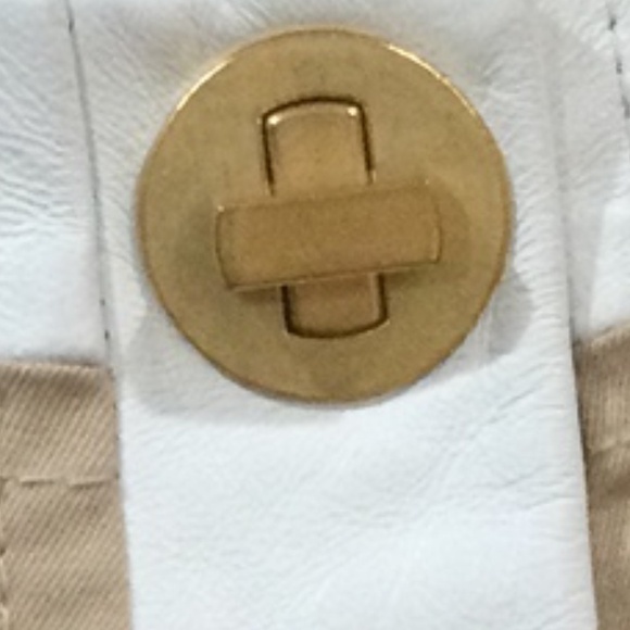 𝅺Anthropologie Leifsdottir Cotton Twill and Leather Coat, Size 8 - Picture 11 of 11